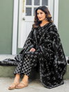 Black Colour Cotton Blend With Print Kurti With Pant Dupatta Online Wholesale Aaradhna 2029